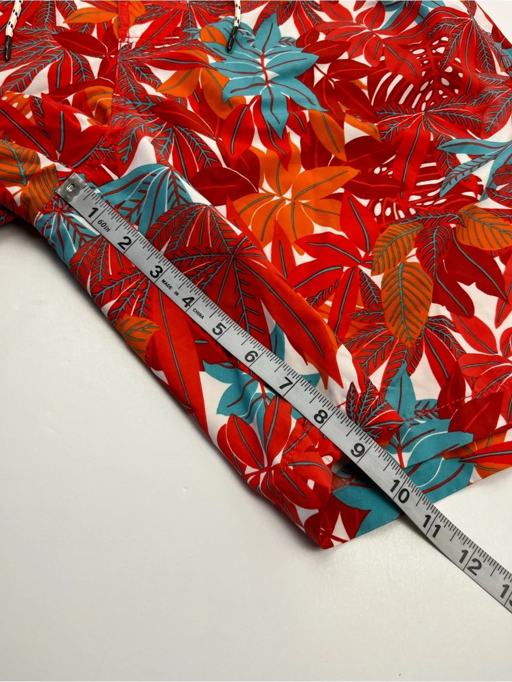 Tommy Bahama Relax Mens XXL Mesh Lined Swim Trunk Hawaiian Red Orange Cargo NEW